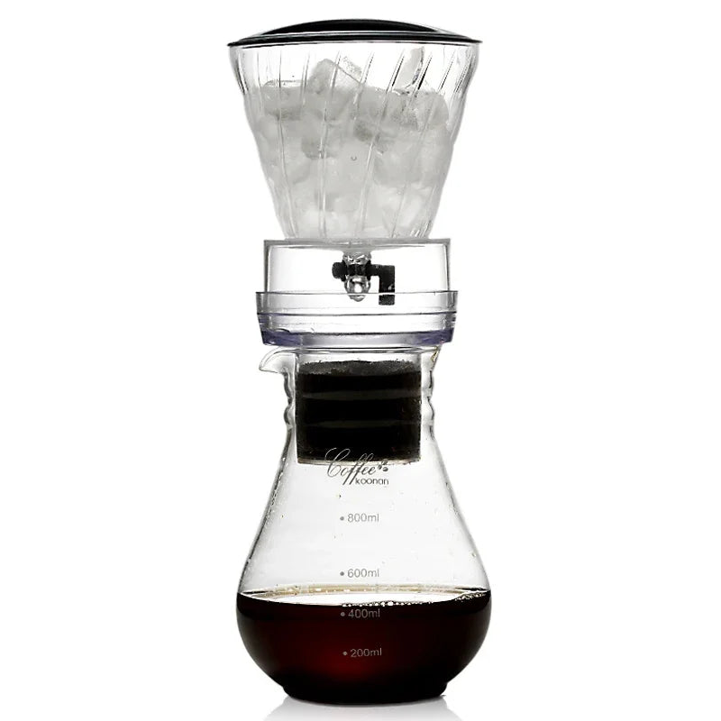 Caffettiera a Goccia in Vetro con Filtro Riutilizzabile – Sistema per Cold Brew e Caffè Freddo a Estrazione Lenta