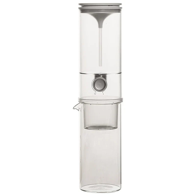 Caffettiera Cold Drip Portatile in Vetro – Sistema a Estrazione Lenta per Caffè Freddo e Cold Brew ad Alta Capacità