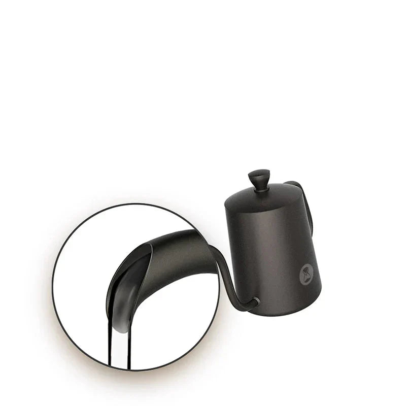 Bollitore a Collo di Cigno 600 ml in Acciaio Inox 304 – Beccuccio di Precisione per Pour Over e Preparazione Caffè