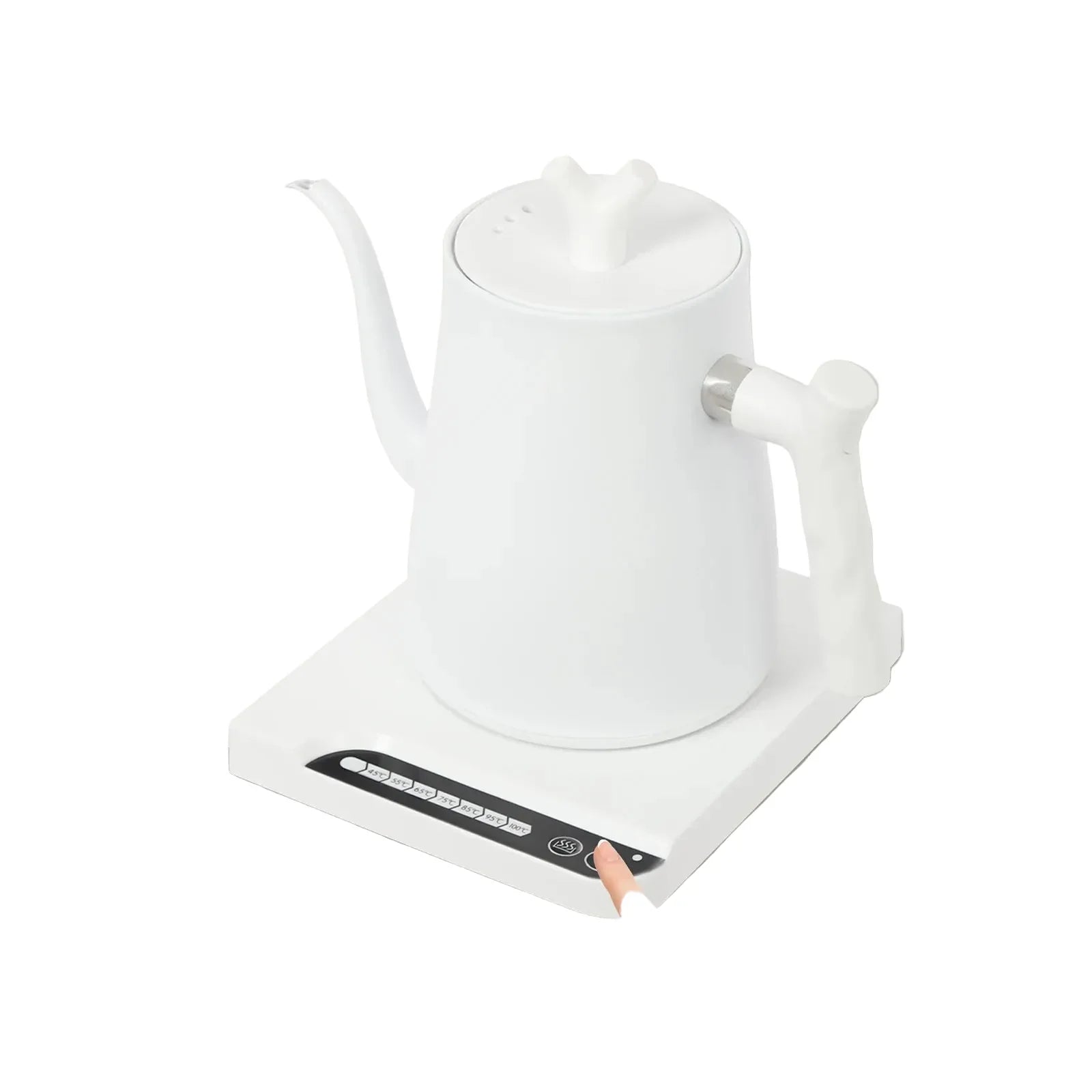 Bollitore Elettrico a Collo di Cigno 1 L in Acciaio Inox 304 – Controllo Temperatura 45–100°C, 1000W, 220V per Pour Over e Tè