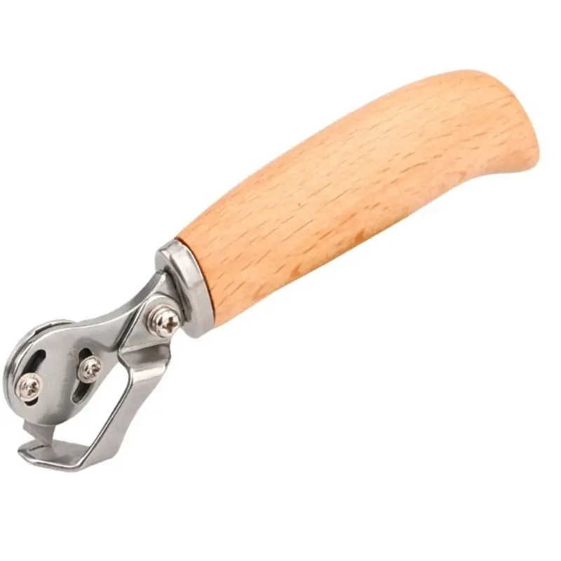 Coltello per Pelle con Lama Dritta e Curva