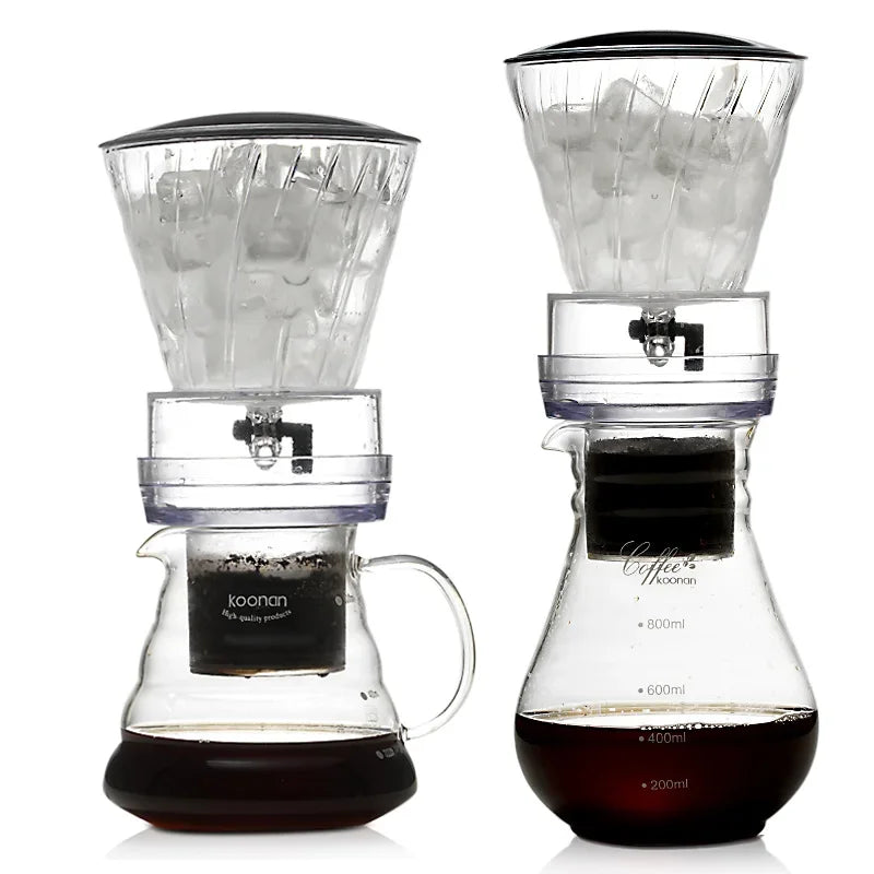 Caffettiera a Goccia in Vetro con Filtro Riutilizzabile – Sistema per Cold Brew e Caffè Freddo a Estrazione Lenta