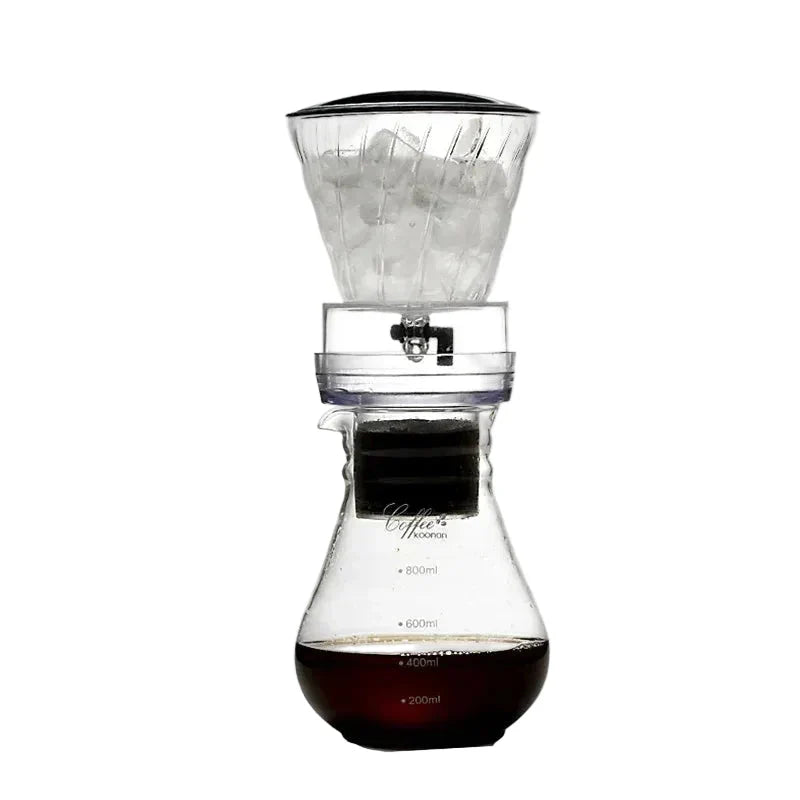 Caffettiera a Goccia in Vetro con Filtro Riutilizzabile – Sistema per Cold Brew e Caffè Freddo a Estrazione Lenta