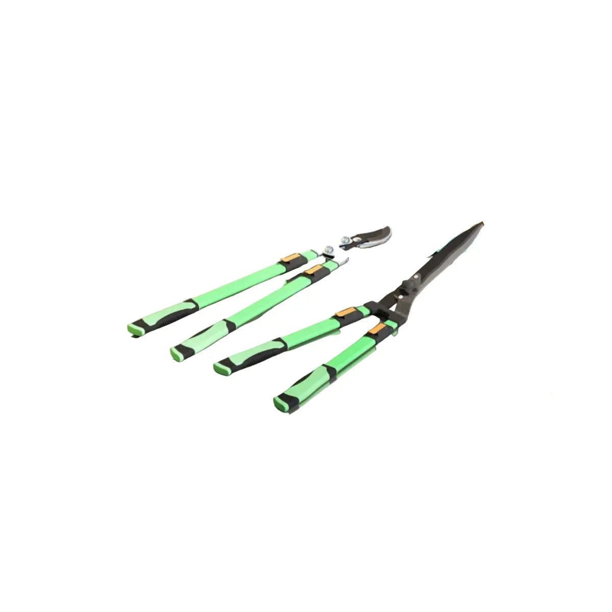 Set da Giardino 2 Pezzi con Cesoie per Siepi e Troncarami Telescopico