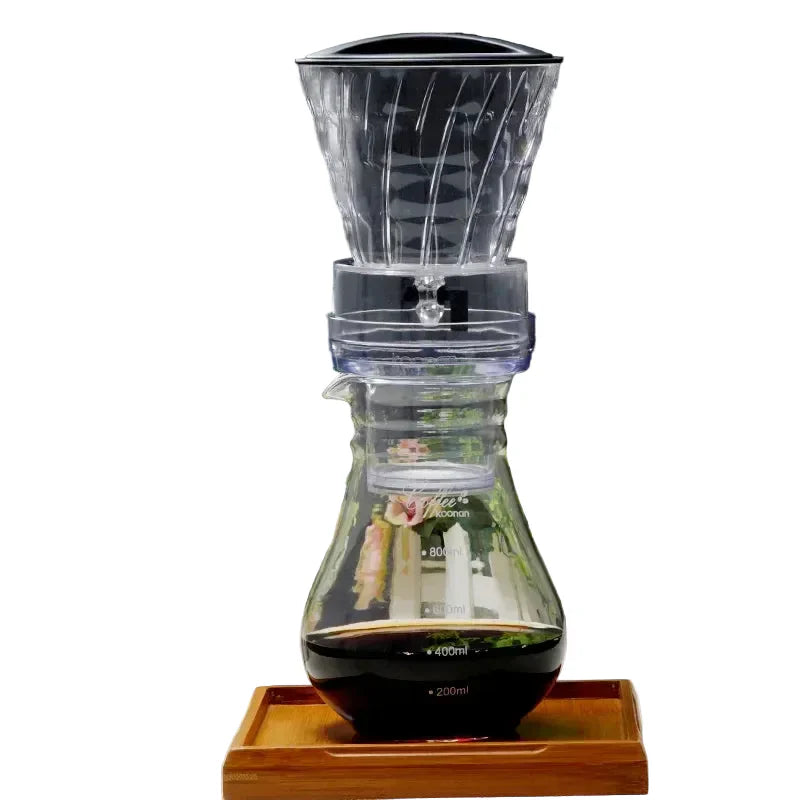 Caffettiera a Goccia in Vetro con Filtro Riutilizzabile – Sistema per Cold Brew e Caffè Freddo a Estrazione Lenta