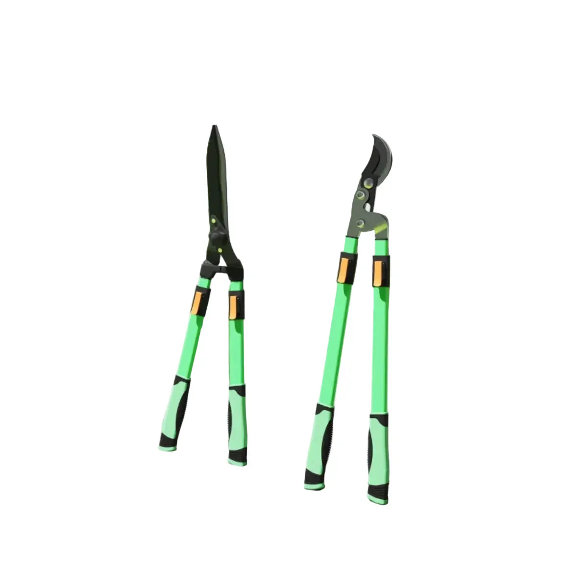 Set da Giardino 2 Pezzi con Cesoie per Siepi e Troncarami Telescopico