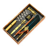 Set Penna Calligrafica con Inchiostro, 5 Pennini e Scatola