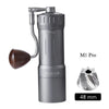 Macinacaffè Manuale NineAM M1/Pro 2024 – Macine Coniche in Acciaio 48 mm con Corpo in Alluminio e Legno di Noce