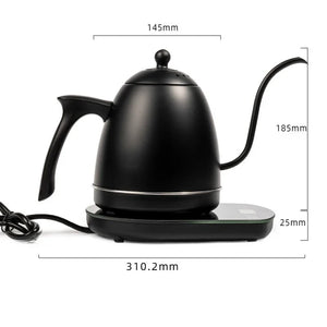 Bollitore Elettrico Smart a Collo di Cigno 800 ml – Controllo Temperatura Costante, 1200W, Acciaio Inox 304 per Pour Over e Tè