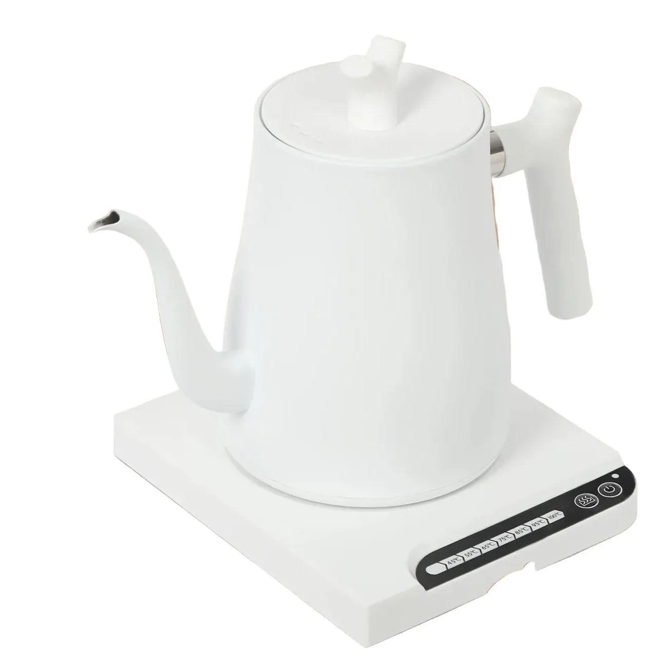 Bollitore Elettrico a Collo di Cigno 1 L in Acciaio Inox 304 – Controllo Temperatura 45–100°C, 1000W, 220V per Pour Over e Tè
