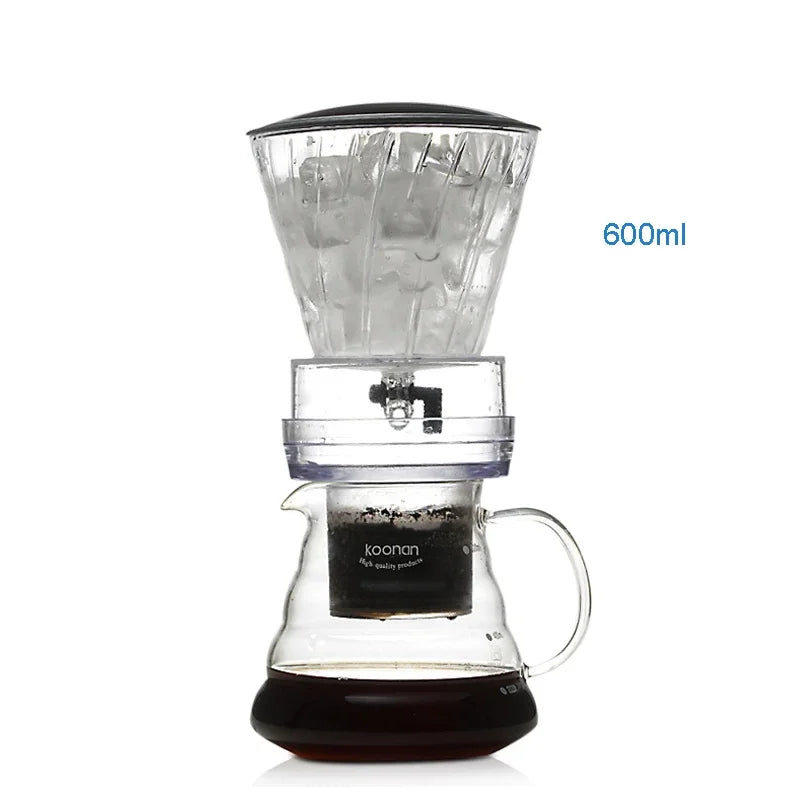 Caffettiera a Goccia in Vetro con Filtro Riutilizzabile – Sistema per Cold Brew e Caffè Freddo a Estrazione Lenta