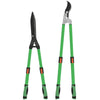 Set da Giardino 2 Pezzi con Cesoie per Siepi e Troncarami Telescopico