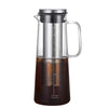 Caraffa per Cold Brew in Vetro Borosilicato con Filtro in Acciaio Inox – 1000 ml / 1400 ml per Caffè Freddo, Tè e Infusi