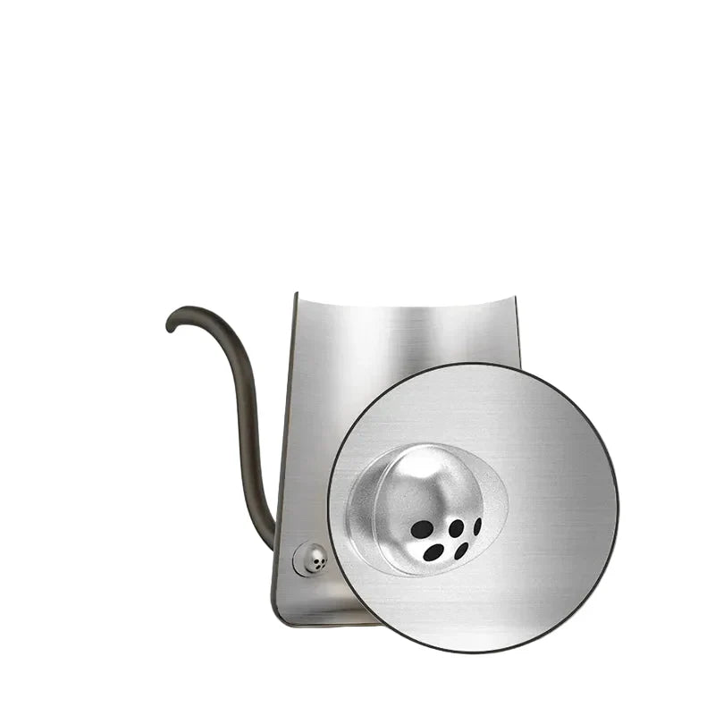 Bollitore a Collo di Cigno 600 ml in Acciaio Inox 304 – Beccuccio di Precisione per Pour Over e Preparazione Caffè